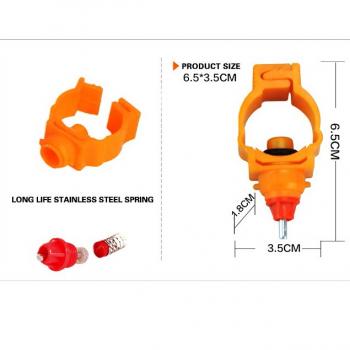 AUTOMATIC CHICKEN NIPPLE WATERER WITH SPRINGS TYPES