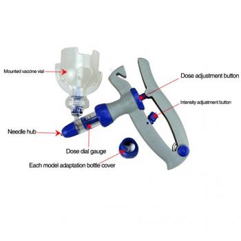 AUTOMATIC INJECTION SYRINGE WITH BOTTLE HOLDER