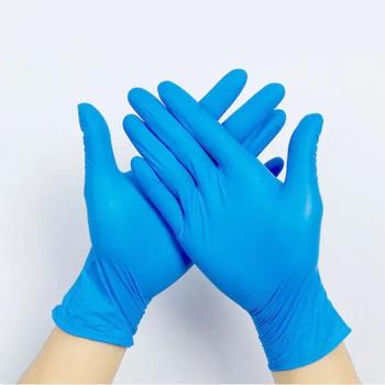 Disposable nitrile gloves