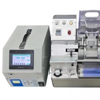 Automatic filling and sealing machine for semen straws