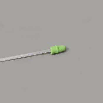 Gilt foam catheter with handle, total length of 55cms