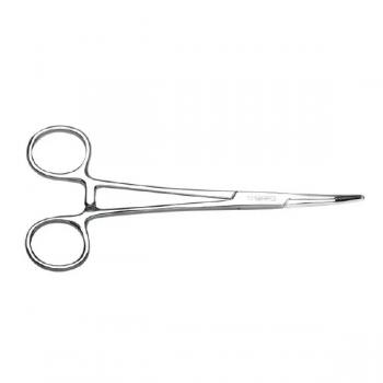 Hemostatic forceps, curved type